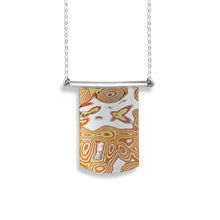 Cargar imagen en el visor de la galería, Dije rectangular de Mokume Gane de plata y cobre
