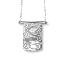 Cargar imagen en el visor de la galería, Dije rectangular de Mokume Gane de plata y cobre
