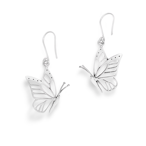 Aretes Mariposa volando